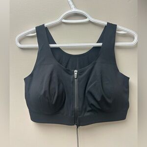 Zyia Black Front Zipper Access Bra
